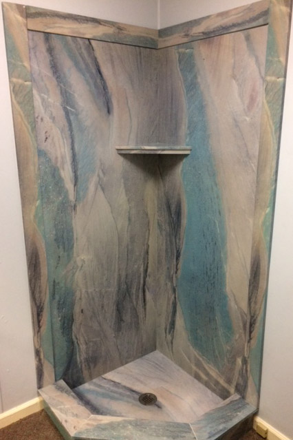 Custom Cultured Marble Shower Surround Athena Corporation